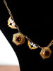 Fabulous 1930s Enamel & Glass on Copper Necklace
