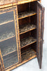 SALE! Gorgeous Late 1800s Bamboo & Embossed Paper Cabinet, Made in England