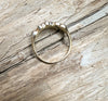 Antique Georgian-Era Diamond Ring Set in 18K Gold