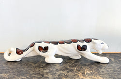 Unique Extra Large Ceramic Panther with Hawaiian Motif
