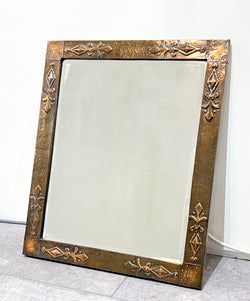 BUY IT NOW - Beautiful Arts & Crafts Era Copper Repousse Mirror