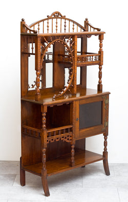 Whimsical Eastlake Cabinet, Made in 1870, with Fabulous Intricate Design