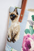 Lovely Floral & Cat Needlepoint & Patchwork Tote Bag by Ruth + Nelly