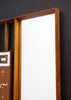 Amazing Mid Century Walnut Shelf/Wall Clock/Mirror Combo by Snider