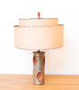 Spectacular Early 1950s Chalkware Lamp w/ Original Shade