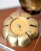 Stunning Pair of Brass Candleholders by Feldman