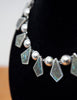 Gorgeous Sterling Silver & Abalone Necklace, Mexico, 1960s