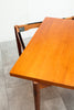 Amazing Flip-Top & Swivel Mid Century Teak Dining Table, Refinished