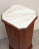 SALE! Beautiful Victorian Era Pedestal Cabinet w/ New Calacatta Gold Marble