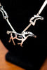 Totally Unique Sterling Silver Horse Necklace, Handmade & Signed