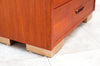Ultra Compact Mid Century Teak Dresser w/ Rosewood Pulls