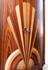 Incredible 1920s Art Deco Demilune Bar Cabinet, Refinished