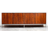 Gorgeous & Rare Mid Century Brazilian Rosewood & Marble Knoll Sideboard