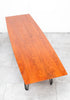 SALE! Gorgeous Mid Century *Solid* Teak Coffee Table w/ Steel Hairpin Legs