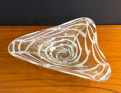 Beautiful Large Murano Glass Dish w/ Sparkling Aventurine - 2