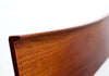 Mid Century Queen Size Solid African Teak Headboard, Designed by Jan Kuypers