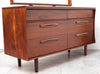 SALE! Beautiful 1960s Solid African Teak Dresser by Jan Kuypers w/ Matching Mirror