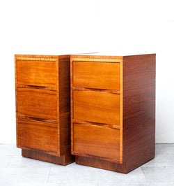 SALE! Fab Pair of 1940s Nightstands, Tons of Storage, Beautifully Built
