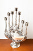 Gorgeous Silver Plated Candelabra w/ Detailed Repousse Design
