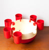 Fun Red & White Plastic Punch/Sangria Set, Made in France