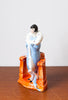 Fabulous 1920s Flapper Girl Hat Pin Holder, Made in Germany