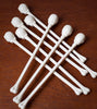 Rare Set of 8 Skull Stir Sticks by Georges Briard, Circa 1950s