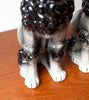 Fabulous Rare Pair of Extra Large Mid Century Ceramic Poodles.