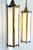 Statement Lighting - Extra Large Vintage Glass & Metal Hanging Lights