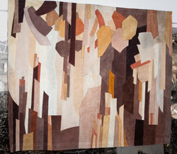 Fabulous Leather Patchwork Tapestry Art by Fabrice