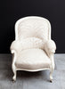 Gorgeous Antique Victorian Armchair, Updated with Chic French Country Look