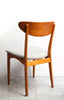 Rare Matching Mid Century Teak & Oak Dining Set, w/ 6 Chairs