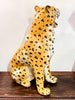 Amazing & Huge 1970s Ceramic Leopard Statue