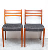 Pair of 1960s Teak Dining Chairs by Svegards of Sweden, New Upholstery