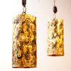 Awesome Brutalist Hand Made Brass Pendant Lamps