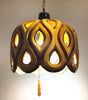 Beautiful Vintage Ceramic Pendant Light, Warm Golden Tones