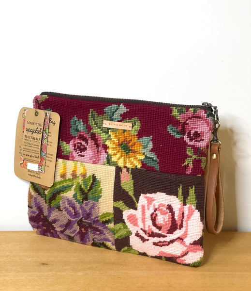 Ruth + Nelly Needlepoint Clutch Bag