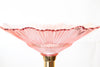 Amazing 1980s Brass/Lucite/Pink Glass Floor Lamp