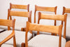 Incredible Set of 10 Mid Century Italian Dining Chairs, Refinished