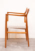 Incredible Set of 10 Mid Century Italian Dining Chairs, Refinished