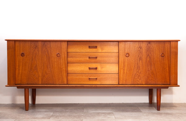 Awesome Mid Century Teak Credenza, Super Functional & Great Design