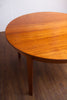 Gorgeous Mid Century Teak Dining Table, Quality Built, Compact w/Leaf