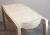 Vintage Tessellated Marble 1980s Desk w/ Brass Accents