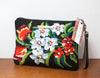 Ruth + Nelly Needlepoint & Leather Clutch Bag