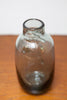 Beautiful Petite Smoked Glass Vase w/ Metallic Gold, Made in Quebec