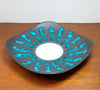 Gorgeous West German Pottery Dish w/ Textured Glaze