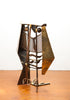 Absolutely Fabulous Brutalist Metal Owl Sculpture, Signed by Artist