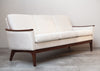 Fabulous Mid Century Danish Teak Sofa, New Upholstery, Restored