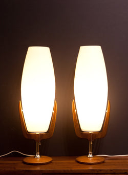 Ultra Rare PAIR of Rotaflex Table Lamps