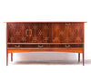 SALE! Exceptional Mid Century Refinished 1950s Sideboard w/ Amazing Starburst Detail
