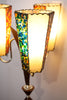 Funky Fabulous Tri-Light Atomic 1950s Floor Lamp w/ Lucite Panels